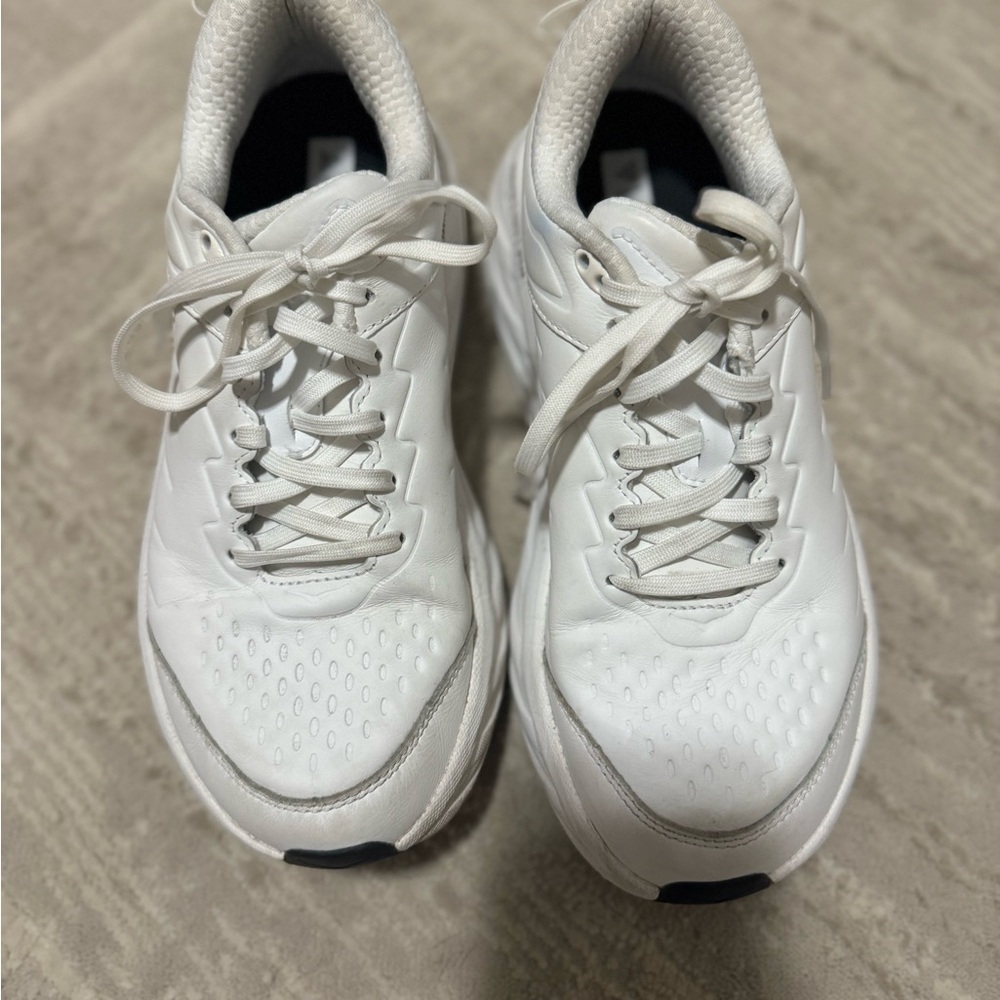 Hoka Women's White Athletic Shoes - Picture 2 of 3